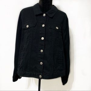 Forever 21+ Plus Size Black Jean Jacket